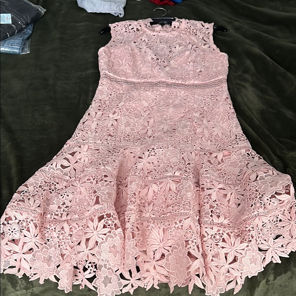 Pink Lace Dress